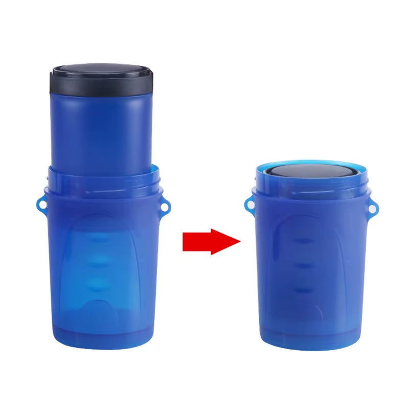 2 in 1Pet Water Bottle Dispenser Travel Portable Dog Cat Drinking Travel Folding Silicone Bowl for Dog Cat Food Water Feeder Cup